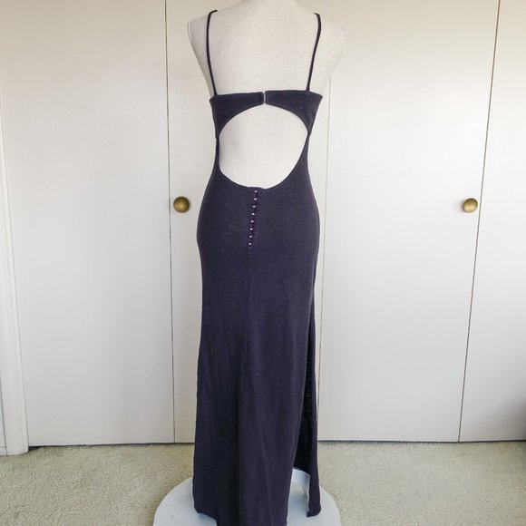 UO Black Hook & Eye Twist Cut-Out Maxi Dress 🖤 - Picture 6 of 7